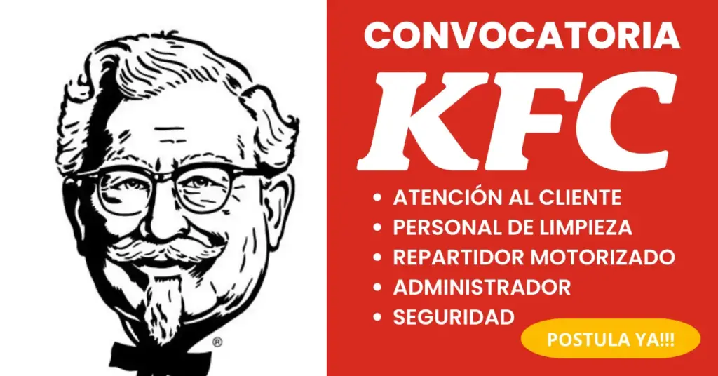 SE NECESITA PERSONAL PARA KFC