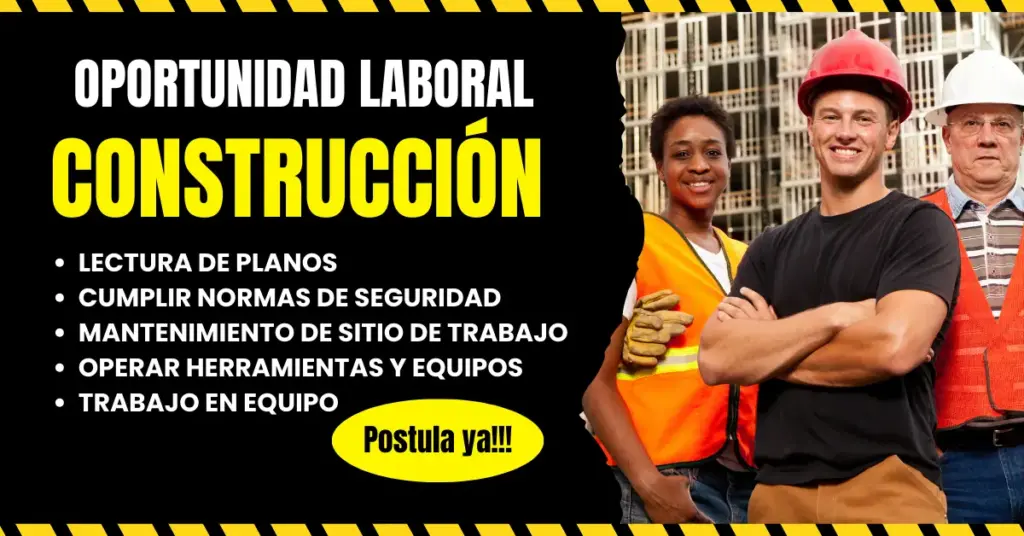 Convocatoria de Empleo para Personal de Construcción